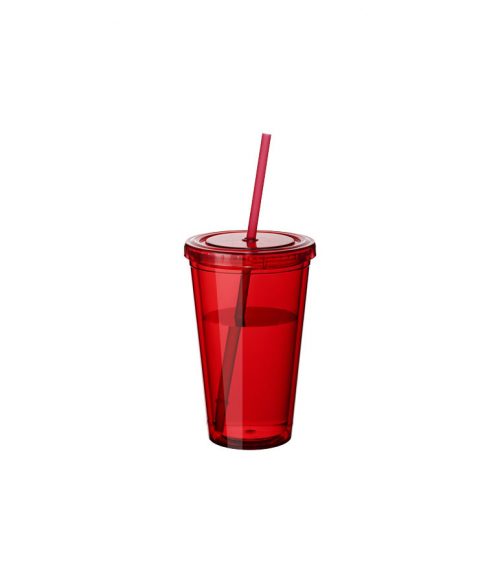 Cyclone mugg med sugrör
