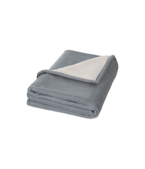 Springwood mjuk rutig filt i polarfleece och sherpafleece