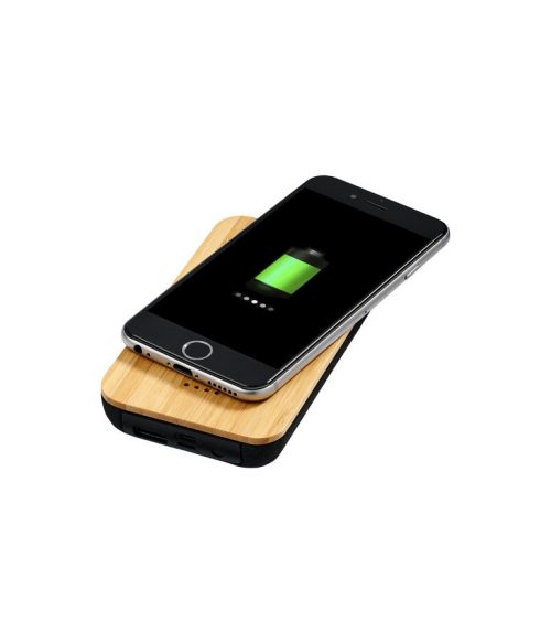 Framtida bambu/tyg 6 000 mAh trådlös powerbank