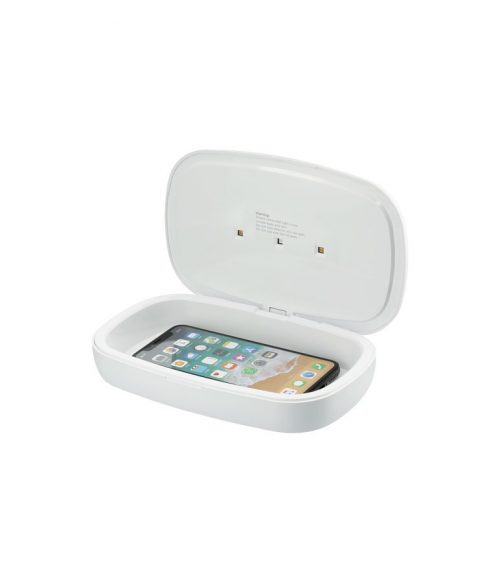 Capsule UV-desinfektionsmedel för smarttelefon med 5 W trådlös laddningsplatta