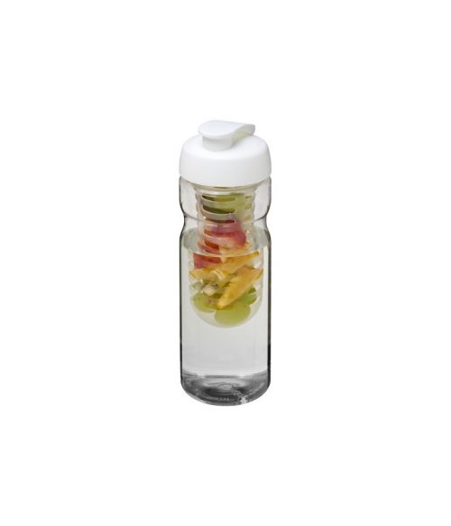 H2O Base® 650 ml sportflaska med uppfällbart lock och fruktkolv