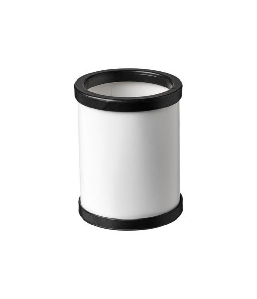 Deva rund kort- och pennhållare med plastdetaljer
