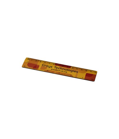 Terran 15 cm linjal av 100 % återvunnen plast